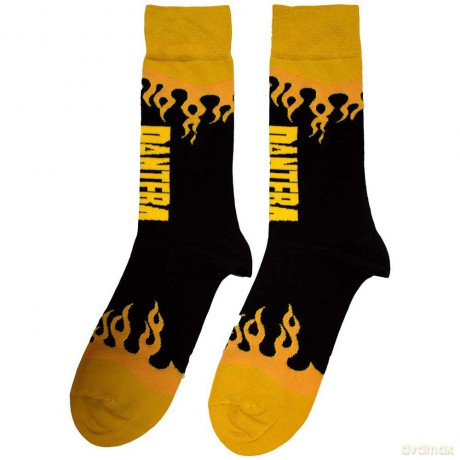 Pantera: Unisex Ankle Socks: Flame (Black) (UK Size 7 - 11)