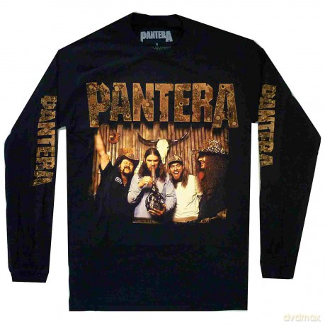 Pantera: Unisex Long Sleeve T-Shirt: Bong Group (Black) (Sleeve Print) (Small)