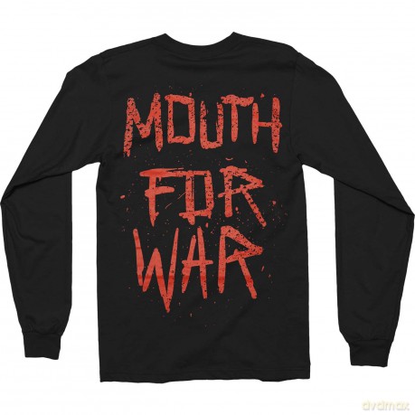 Pantera: Unisex Long Sleeve T-Shirt: Mouth For War (Black) (Back Print) (Small)
