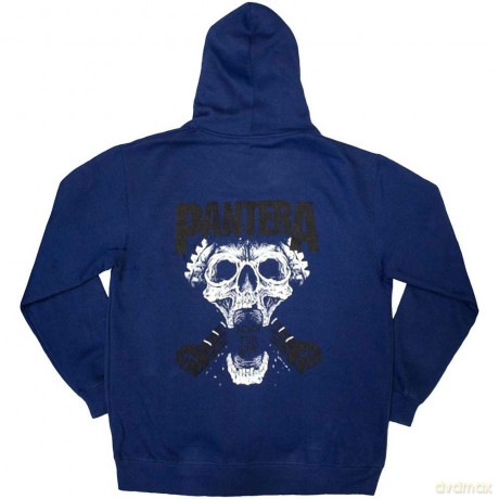 Pantera: Unisex Pullover Hoodie: Mouth For War B&W (Blue) (Back Print) (XX-Large)