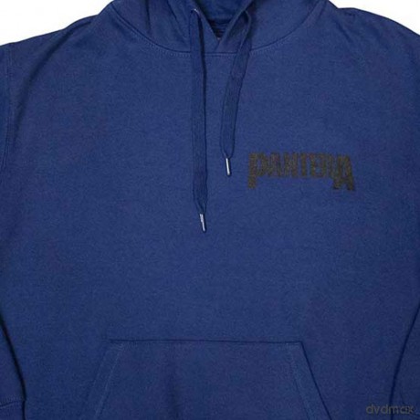 Pantera: Unisex Pullover Hoodie: Mouth For War B&W (Blue) (Back Print) (XX-Large)