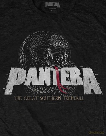 Pantera: Unisex T-Shirt: Snake Logo (Black) (Medium)