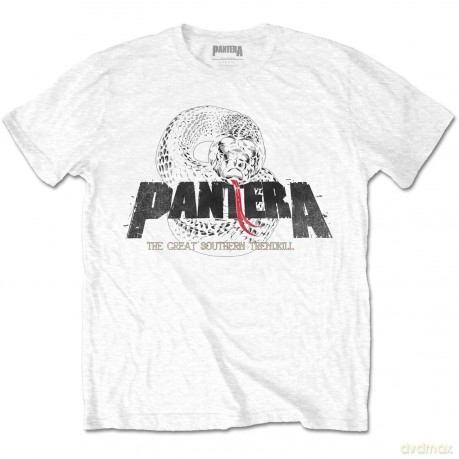 Pantera: Unisex T-Shirt: Snake Logo (White) (XX-Large)