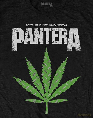 Pantera: Unisex T-Shirt: Whiskey 'n Weed (Black) (Small)