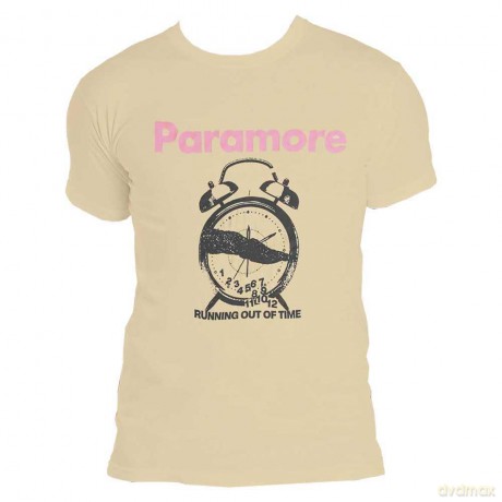 Paramore: Unisex T-Shirt: Clock (Sand) (Large)