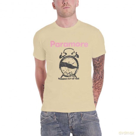 Paramore: Unisex T-Shirt: Clock (Sand) (X-Large)