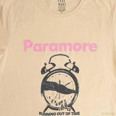Paramore: Unisex T-Shirt: Clock (Sand) (XX-Large)