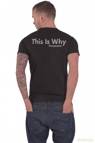 Paramore: Unisex T-Shirt: This Is Why (Black) (Back Print) (Medium)