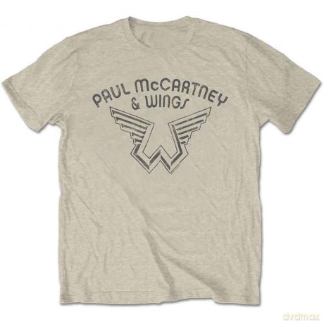 Paul Mccartney: Paul McCartney Men's Tee: Wings Logo (Large)