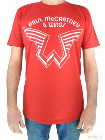 Paul Mccartney: Paul McCartney Men's Tee: Wings Logo (Small)