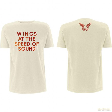 Paul Mccartney: Paul McCartney Men's Tee: Wings at the Speed of Sound (Back Print) (Large)