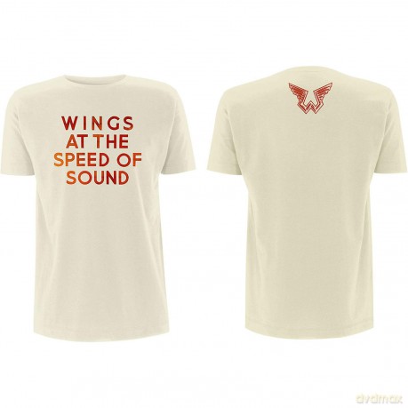 Paul Mccartney: Paul McCartney Men's Tee: Wings at the Speed of Sound (Back Print) (Medium)