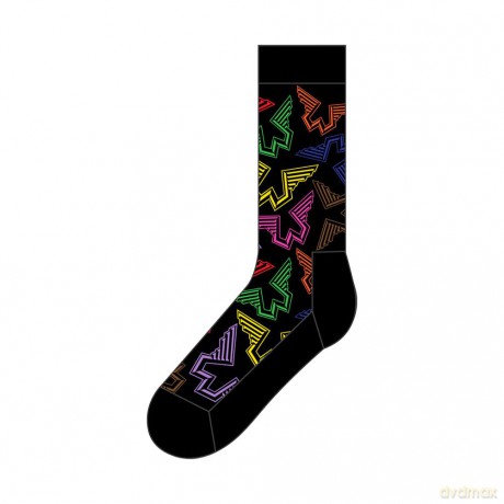 Paul Mccartney: Paul McCartney Unisex Ankle Socks: Wings Logos (Black) (UK Size 7 - 11)