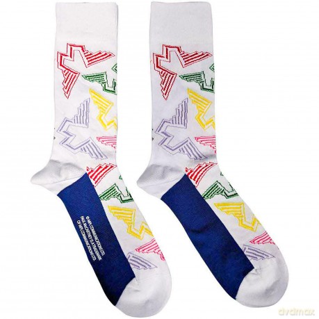 Paul Mccartney: Paul McCartney Unisex Ankle Socks: Wings Logos (White) (UK Size 7 - 11)