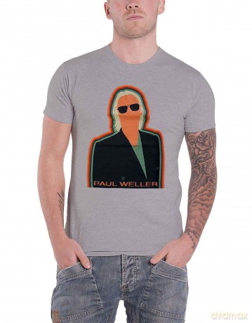 Paul Weller: Unisex T-Shirt: Illustration Key Lines (Grey) (XX-Large)