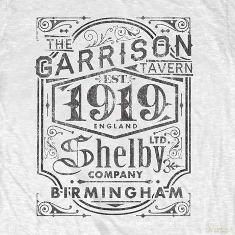 Peaky Blinders: Men's Tee: Garrison Pub (Small)