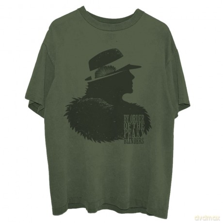Peaky Blinders: Unisex T-Shirt: Polly Outline (Green) (X-Large)