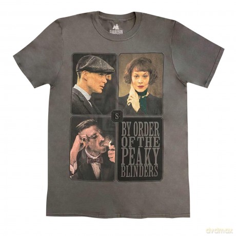 Peaky Blinders: Unisex T-Shirt: Portraits Grid (Charcoal Grey) (X-Large)