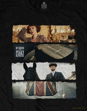 Peaky Blinders: Unisex T-Shirt: Slices (Black) (Small)