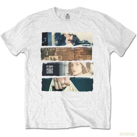 Peaky Blinders: Unisex T-Shirt: Slices (White) (Medium)