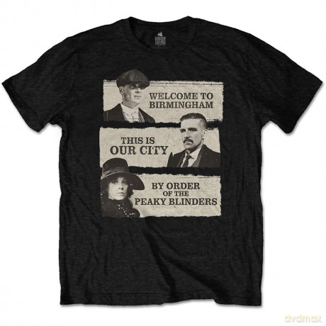 Peaky Blinders: Unisex T-Shirt: This Is Our City (Black) (Small)