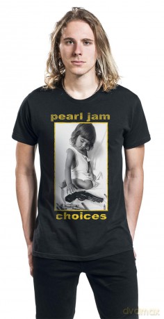 Pearl Jam: Unisex T-Shirt: Choices (Black) (Back Print) (Small)