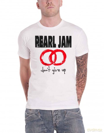Pearl Jam: Unisex T-Shirt: Don't Give Up (White) (Large)
