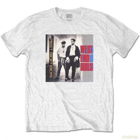 Pet Shop Boys: Unisex T-Shirt: West End Girls (White) (Large)