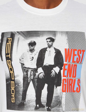 Pet Shop Boys: Unisex T-Shirt: West End Girls (White) (Small)