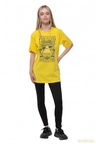 Pink Floyd: Kids T-Shirt: Carnegie Hall Poster (Yellow) (9-10 Years)