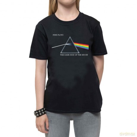 Pink Floyd: Kids T-Shirt: Dark Side of the Moon Courier (Black) (9-10 Years)