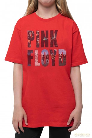 Pink Floyd: Kids T-Shirt: Echoes Album Montage (Red) (13-14 Years)