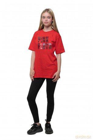 Pink Floyd: Kids T-Shirt: Echoes Album Montage (Red) (13-14 Years)
