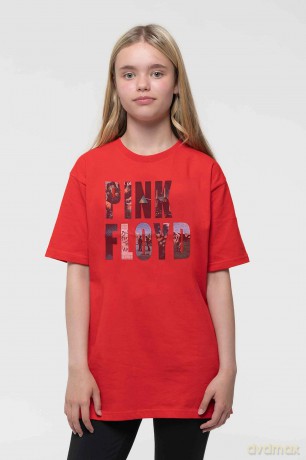 Pink Floyd: Kids T-Shirt: Echoes Album Montage (Red) (5-6 Years)