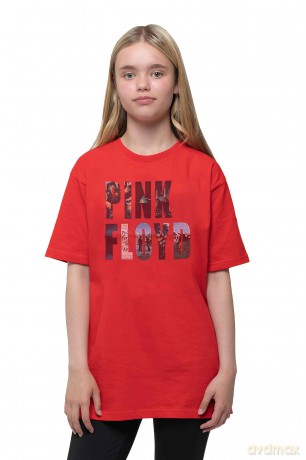 Pink Floyd: Kids T-Shirt: Echoes Album Montage (Red) (7-8 Years)