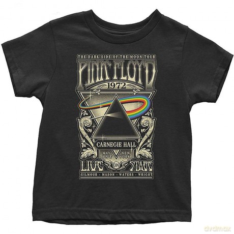 Pink Floyd: Kids Toddler T-Shirt: Carnegie Hall Poster (Black) (18 Months)