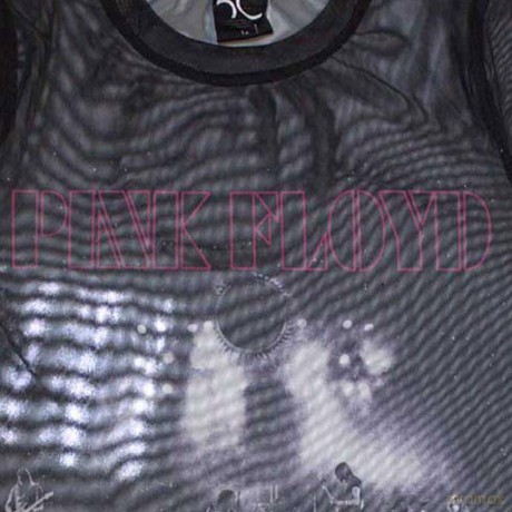Pink Floyd: Ladies Long Sleeve Crop Top: Live Band (Black) (Mesh) (Small)