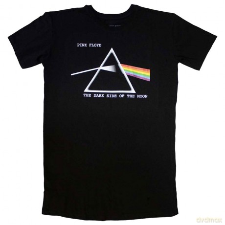 Pink Floyd: Ladies T-Shirt Dress: Dark Side Of The Moon Courier (Black) (Medium)