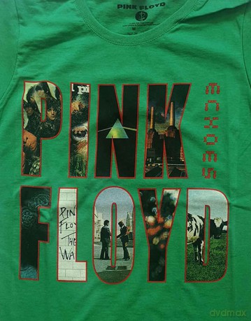 Pink Floyd: Ladies T-Shirt: Echoes Album Montage (Green) (Large)