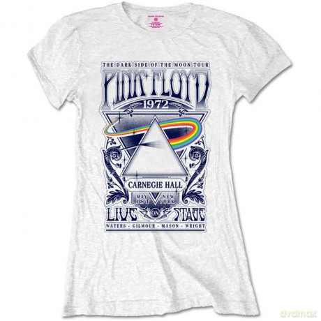 Pink Floyd: Ladies Tee: Carnegie Hall Poster (Retail Pack) (Large)