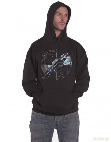 Pink Floyd: Men's Pullover Hoodie: Machine Greeting Blue (Medium)