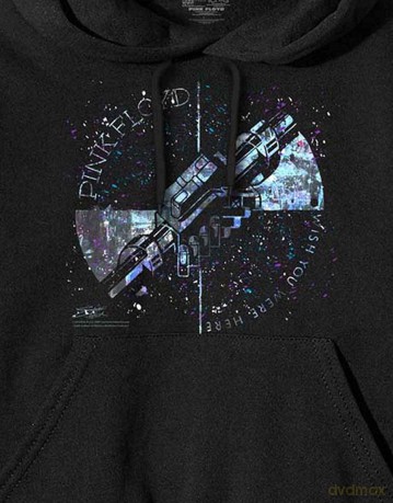 Pink Floyd: Men's Pullover Hoodie: Machine Greeting Blue (Small)