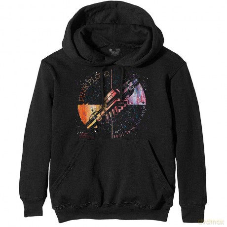 Pink Floyd: Men's Pullover Hoodie: Machine Greeting Orange (Small)