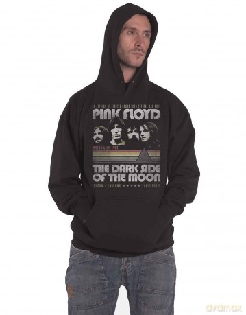 Pink Floyd: Men's Pullover Hoodie: Retro Stripes (XX-Large)