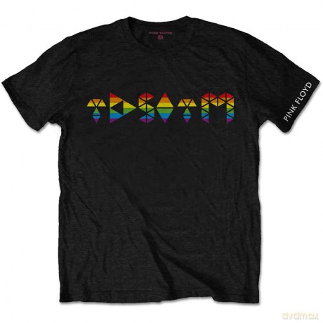 Pink Floyd: Men's Tee: Dark Side Prism Initials (Large)