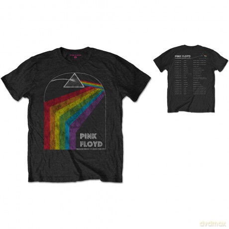 Pink Floyd: Men's Tee: Dark Side of the Moon 1972 Tour (Back Print) (Large)