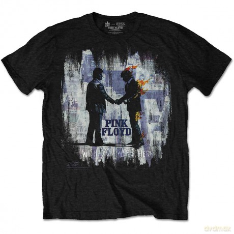 Pink Floyd: Men's Tee: Dark Side of the Moon Blue Splatter (X-Large)