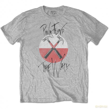 Pink Floyd: Men's Tee: The Wall Faded Hammers Logo (Medium)