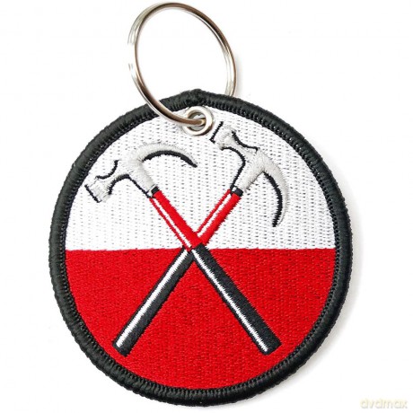 Pink Floyd: Patch Keychain: The Wall Hammers Circle (Double Sided)