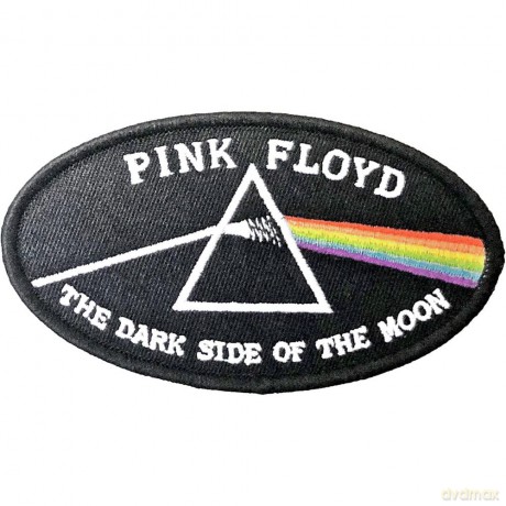 Pink Floyd: Standard Patch: Dark Side of the Moon Oval Black Border